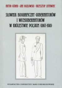Słownik biograficzny gubernatorów - okładka książki