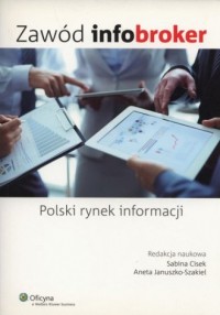 Zawód infobroker - okładka książki