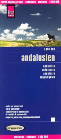 Andaluzja mapa (skala 1:350 000) - okładka książki