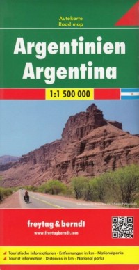 Argentinia mapa (skala 1:1 500 - okładka książki