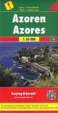 Azory mapa (skala 1:50 000) - okładka książki