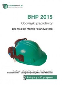 BHP 2015. Obowiązki pracodawcy - okładka książki