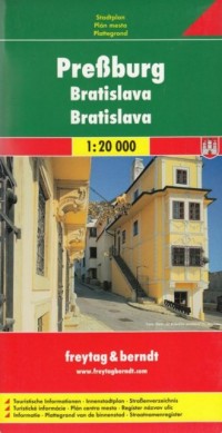 Bratysława mapa (skala 1:20 000) - okładka książki