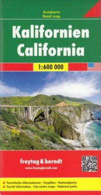 California mapa drogowa (skala - okładka książki