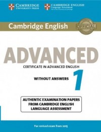 Cambridge English Advanced 1 for - okładka podręcznika