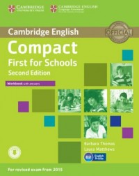Compact First for Schools. Workbook - okładka podręcznika