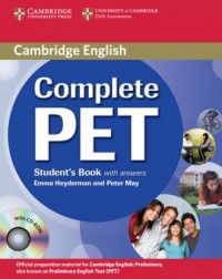 Complete PET. Students Book with - okładka podręcznika