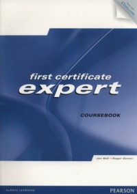 First Certificate Expert. Coursebook - okładka podręcznika