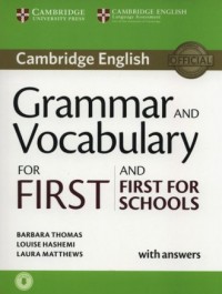 Grammar and Vocabulary for First - okładka podręcznika