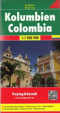 Kolumbia mapa (skala 1:1 000 000) - okładka książki