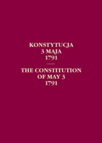 Konstytucja 3 Maja 1791 REPRINT - okładka książki