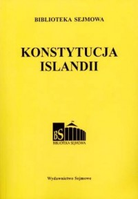 Konstytucja Islandii. Seria: Biblioteka - okładka książki