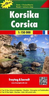 Korsyka mapa (skala 1:150 000) - okładka książki