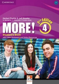 More! 4 Students Book with Cyber - okładka podręcznika