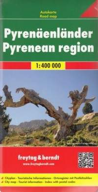 Pireneje mapa (skala 1:400 000) - okładka książki