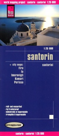 Santorin plan miasta (skala 1:25 - okładka książki