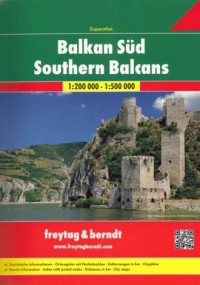 Southern Balcans (skala 1:200 000, - okładka książki