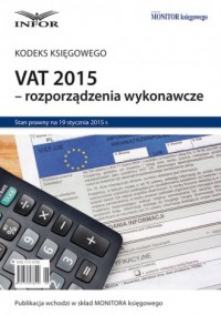 VAT 2015 - rozporządzenia wykonawcze. - okładka książki