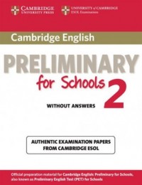 Cambridge English Preliminary for - okładka podręcznika