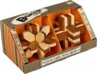 Zestaw łamigłówek z drewna bambusowego - zdjęcie zabawki, gry