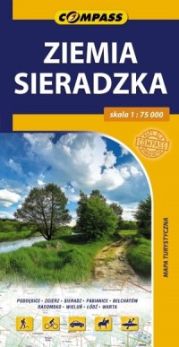 Ziemia Sieradzka mapa turystyczna - okładka książki