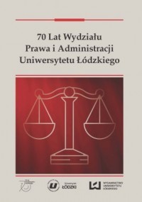70 lat Wydziału Prawa i Administracji - okładka książki