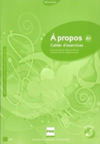 A propos A1. Ćwiczenia (+ CD) - okładka podręcznika
