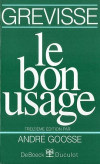 Bon usage 13e edition - okładka podręcznika