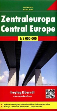 Europa Środkowa mapa (skala 1:2 - okładka książki