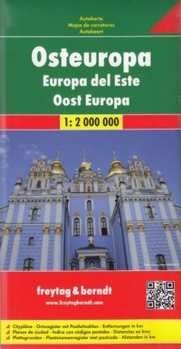 Europa Wschodnia mapa (skala 1:2 - okładka książki