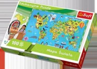 Mapa świata (puzzle edukacyjne - zdjęcie zabawki, gry