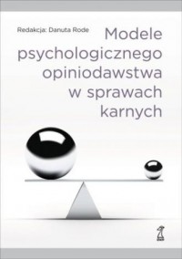 Modele psychologicznego opiniodawstwa - okładka książki