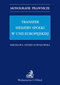Transfer siedziby spółki w Unii - okładka książki