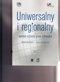 Uniwersalny i regionalny wymiar - okładka książki