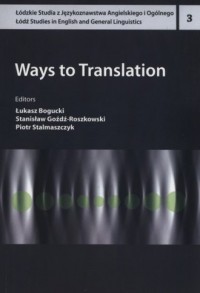Ways to Translation - okładka książki