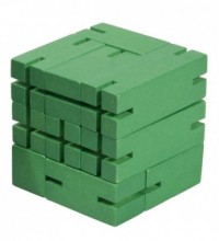 IQ-Test. Flexi Cube, drewno, zielony - zdjęcie zabawki, gry