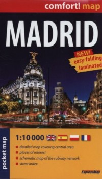 Madrid pocket map (skala 1:10 000) - okładka książki