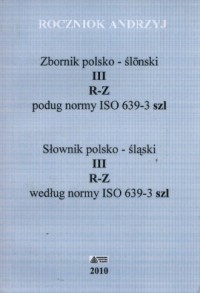 Słownik polsko-śląski. Tom 3. R-Z - okładka książki
