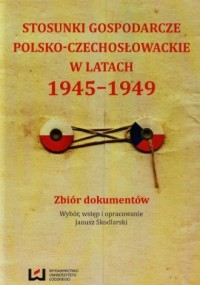 Stosunki gospodarcze polsko-czechosłowackie - okładka książki