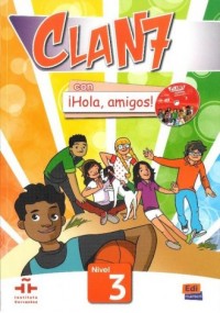 Clan 7 con Hola, amigos! 3. Podręcznik - okładka podręcznika