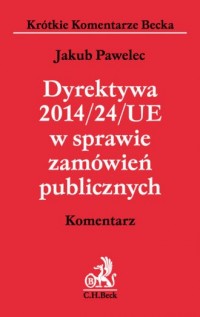 Dyrektywa 2014/24/UE w sprawie - okładka książki