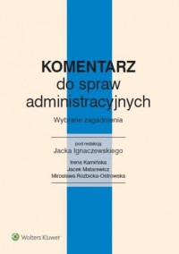 Komentarz do spraw administracyjnych. - okładka książki