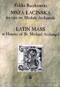 Msza łacińska ku czci św. Michała - okładka książki