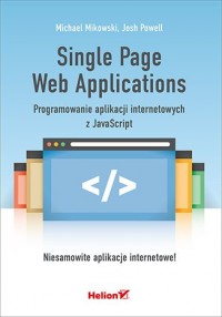 Single Page Web Applications. Programowanie - okładka książki