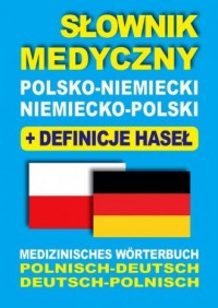 Słownik medyczny polsko-niemiecki, - okładka podręcznika