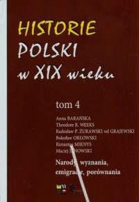 Historie Polski w XIX wieku. Tom - okładka książki