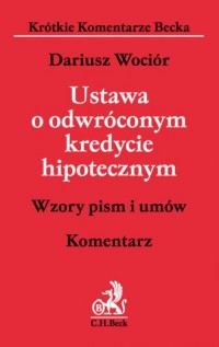 Ustawa o odwróconym kredycie hipotecznym. - okładka książki