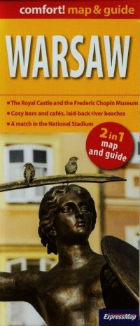 Warsaw 2 in 1. Map and guide - okładka książki