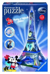 Wieża Eiffla z Myszką Miki (puzzle - zdjęcie zabawki, gry