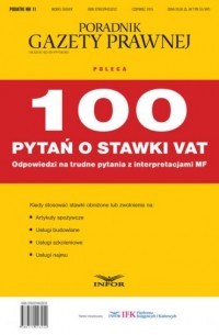 100 pytań o stawki VAT - okładka książki